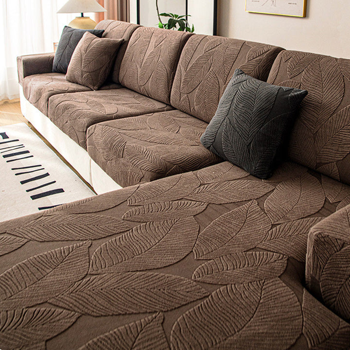 Vandtæt Jacquard Sofa Cover med Banansblade