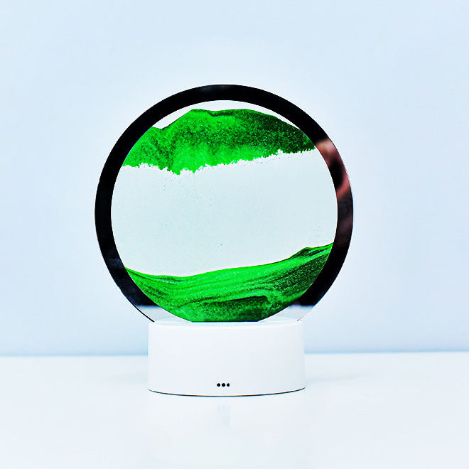 3D Quicksand LED Bordlampe i Glas