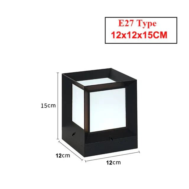 Moderne LED Udendørs Gulvlampe i Metal med IP65 Vejrbestandighed