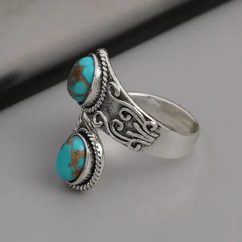 Elegant Vintage Turkis Korsring