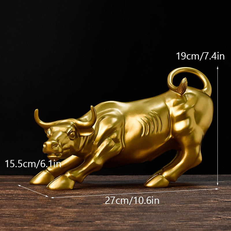Farverig Graffiti Tyr Statue i Resin
