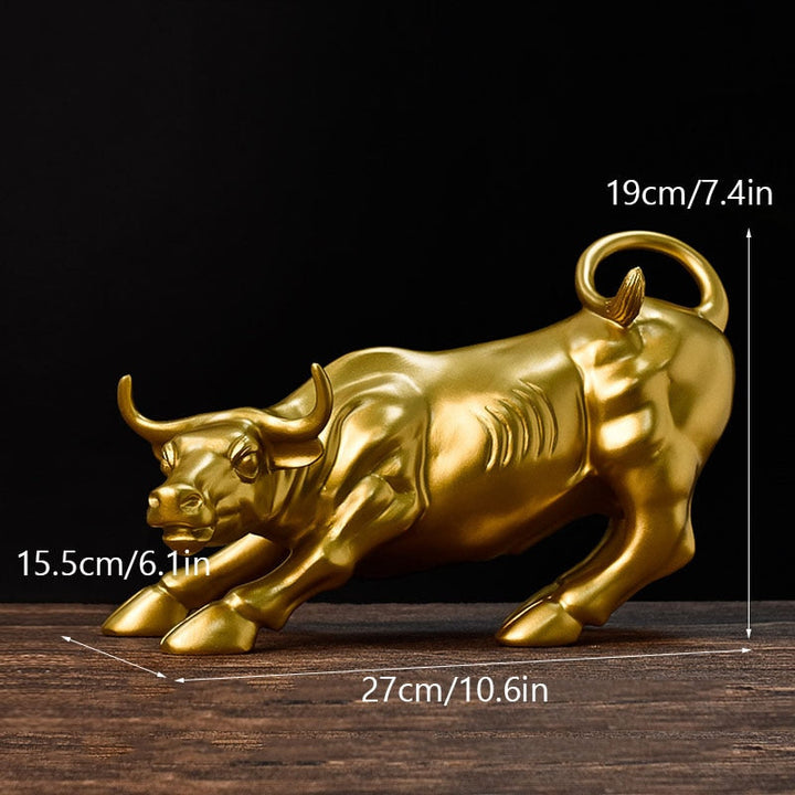 Farverig Graffiti Tyr Statue i Resin