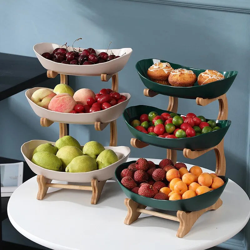 Elegant Multi-Tier Frugtstand i Metal