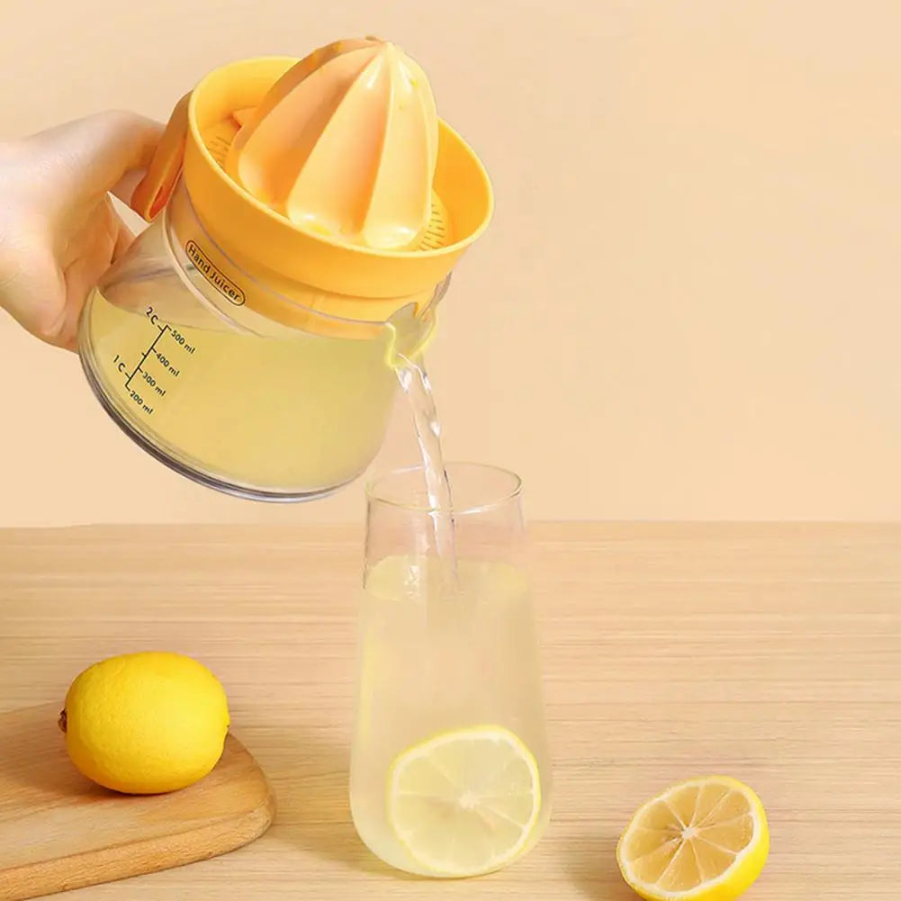 Ergonomisk Håndholdt Citronsaftpresser med Dobbelt Tryk