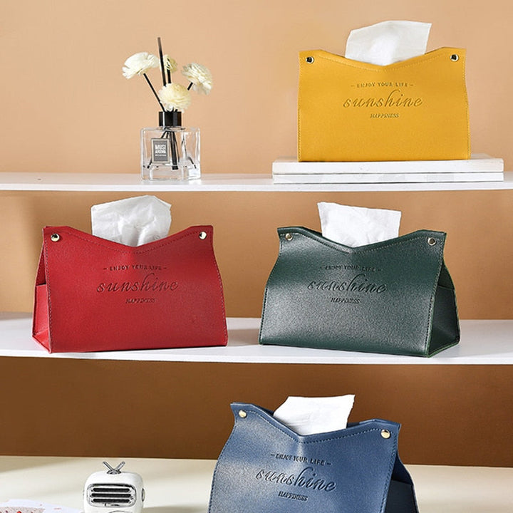 Elegant Kunstlæder Tissue Box til Moderne Indretning