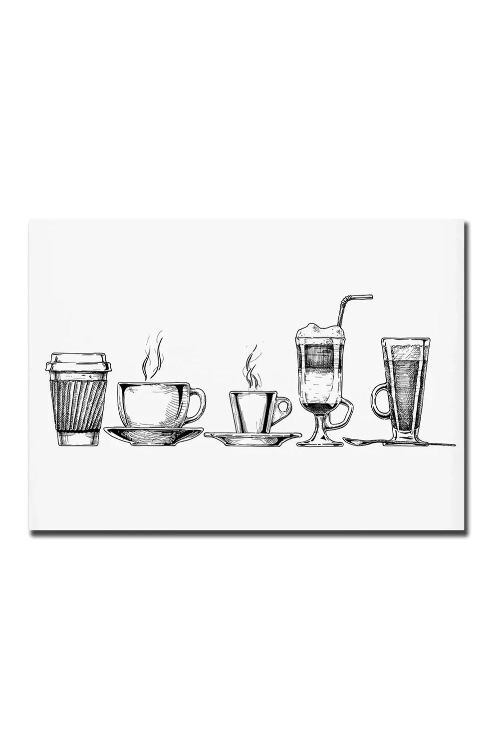 Kaffe Lærred Væg Kunst i Høj Kvalitet