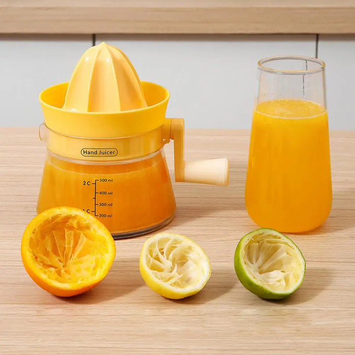 Ergonomisk Håndholdt Citronsaftpresser med Dobbelt Tryk