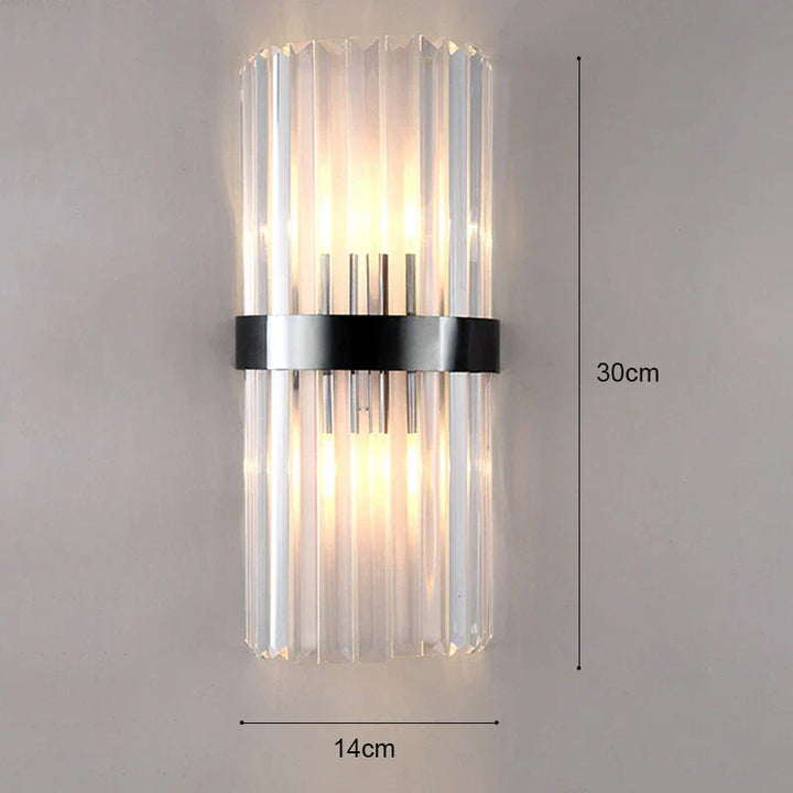 Elegant Guld LED Væglampe med Blød Belysning