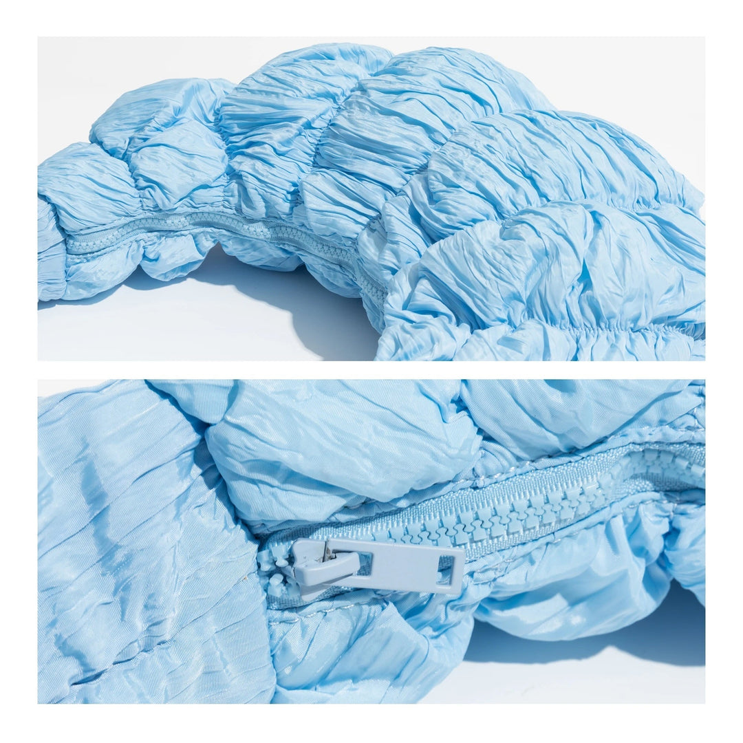 Puff Croissant Skuldertaske i Let Nylon