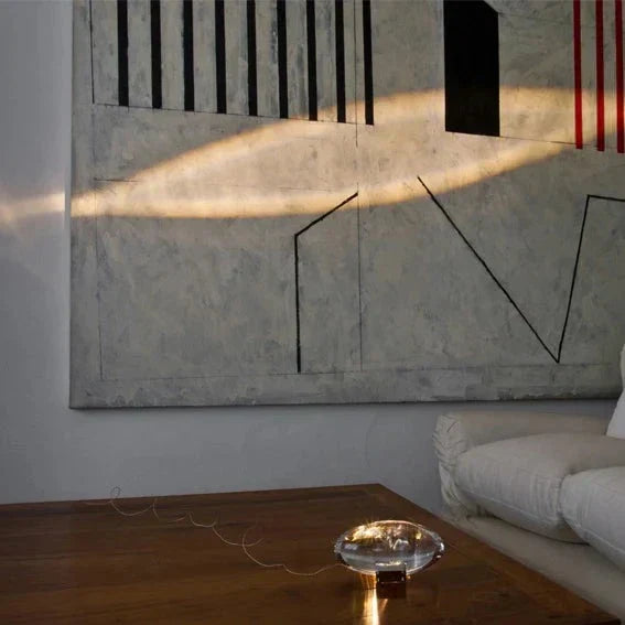 Krystal Bordlampe med Øje af Himlen Motiv