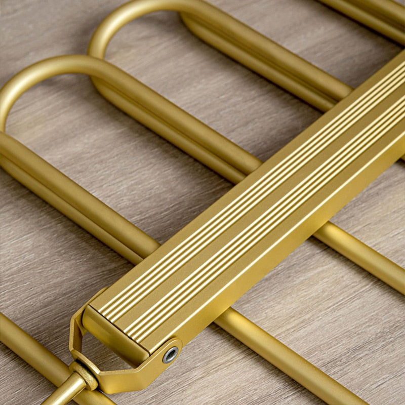 Pladsbesparende Aluminium Bukseholder med 360° Rotation og Anti-Skrid Design