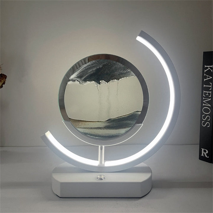 3D LED Sand Kunst Lampe med Beroligende Farver