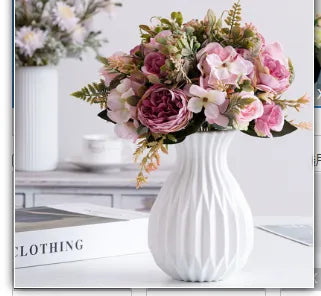 Moderne Plast Blomster Vase - 10 cm Nutidigt Design