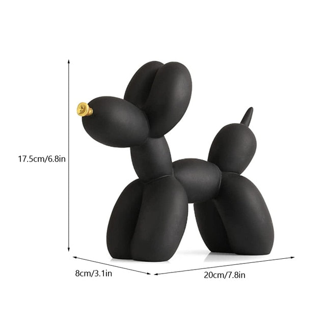 Ballonhund Figur i Højkvalitets Resin til Indretning