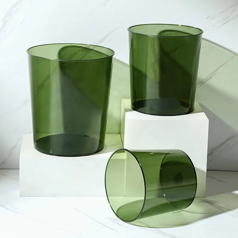 Farvet Transparent Akryl Affaldscontainer