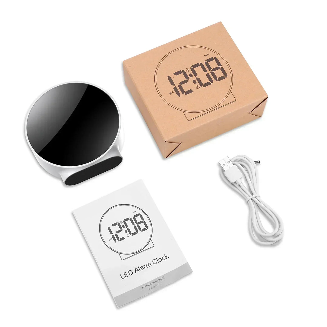 Digital vækkeur med USB-opladning og snooze-funktion