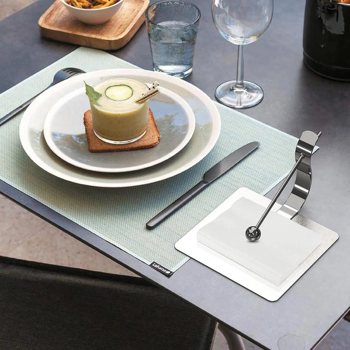 Elegant Servietholder i Rustfrit Stål med Vippefunktion