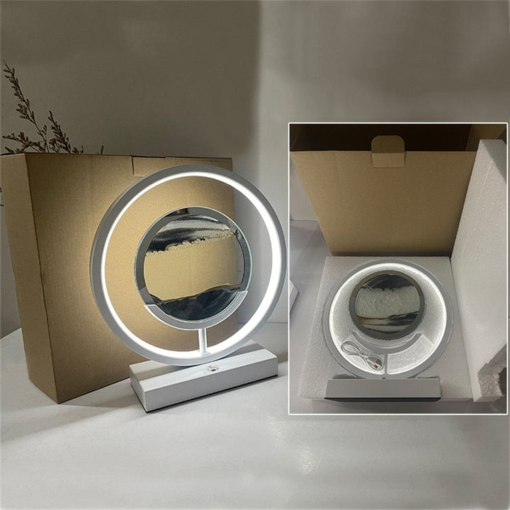 3D LED Sand Kunst Lampe med Beroligende Farver