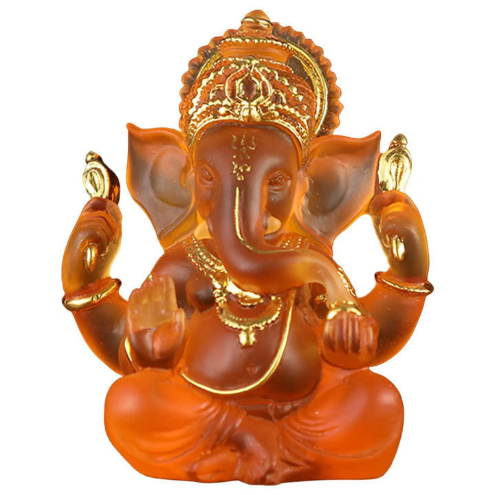 Semi-Gennemsigtig Ganesh Skulptur i Harpiks