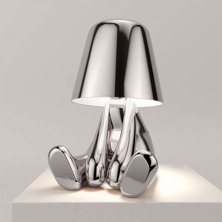 Genopladelig LED Bordlampe med Touchkontrol og Justerbart Lys