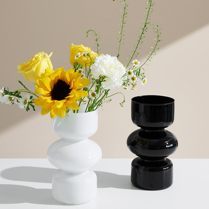 Farverig Glas Dyrevase - 18 cm
