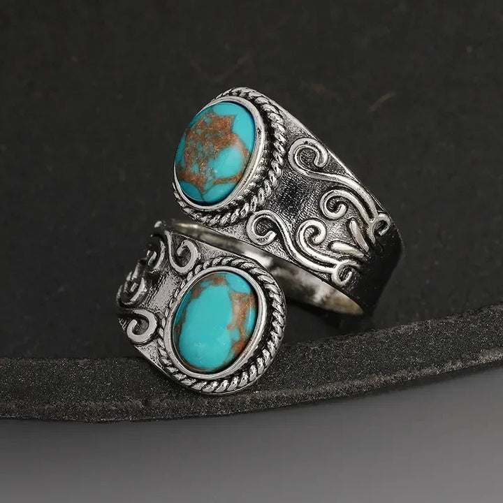 Elegant Vintage Turkis Korsring