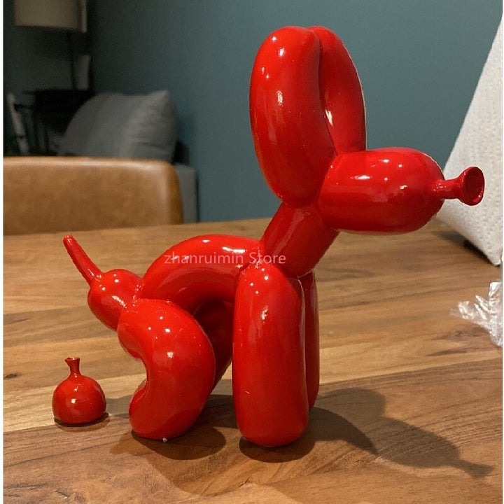 Ballonhund Skulptur i Harpiks - Kunstnerisk Hjem Decor Figur