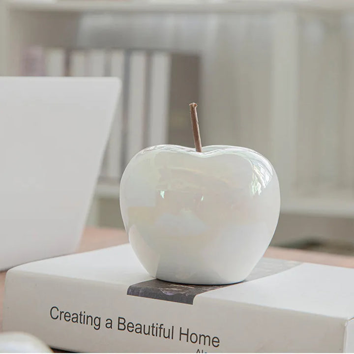 Translucent Apple Natbordlampe med LED-pære