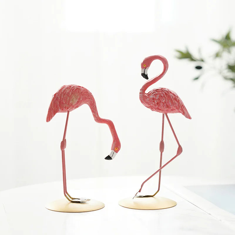 Moderne Flamingo Skulptur i Miljøvenlig Resin