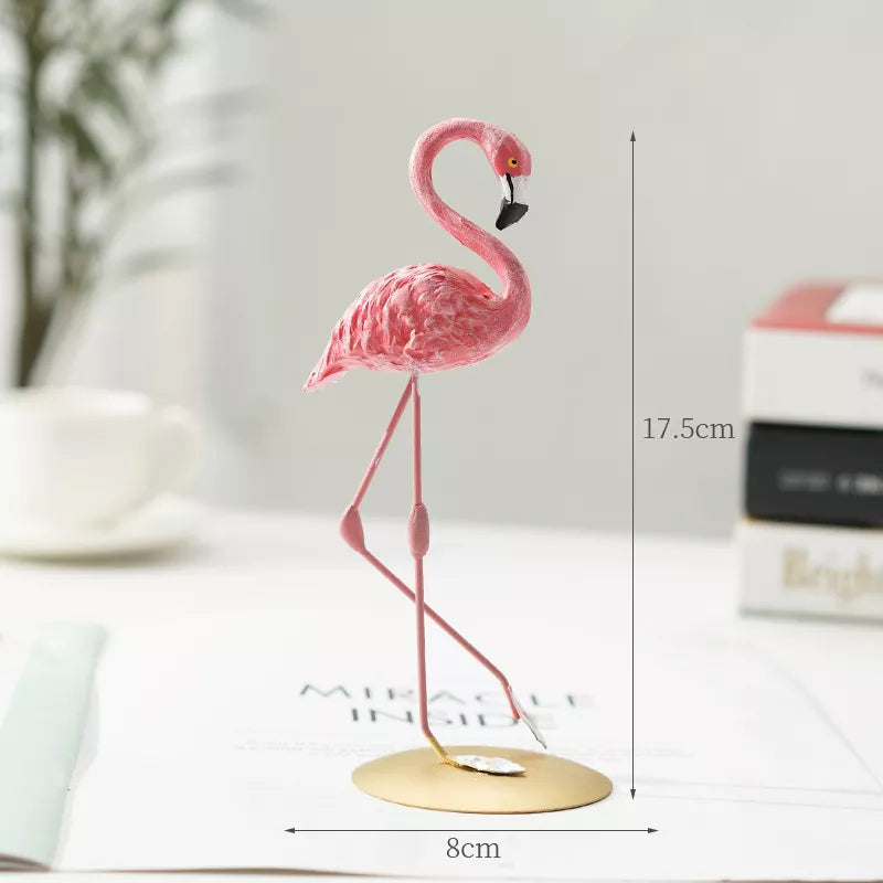 Moderne Flamingo Skulptur i Miljøvenlig Resin