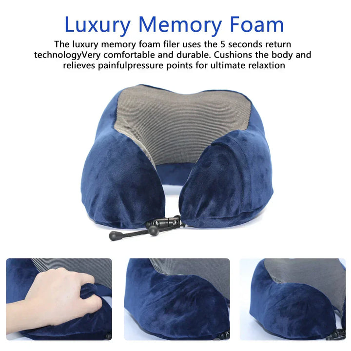 U-formet Memory Foam Nakke Pude til Rejse