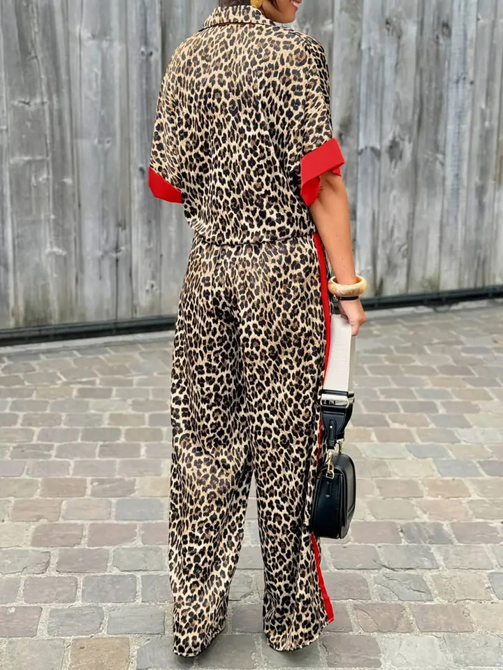 Maria™ | Flydende Leopardprint Bred Ensemble
