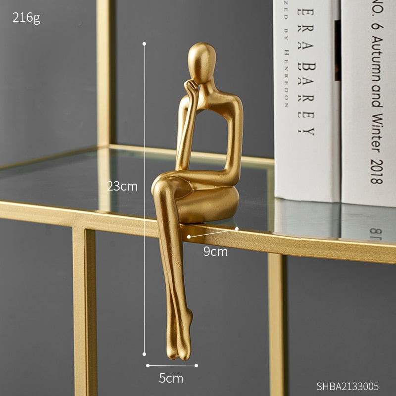 Moderne Abstrakt Skulptur i Harz med Mat Finish