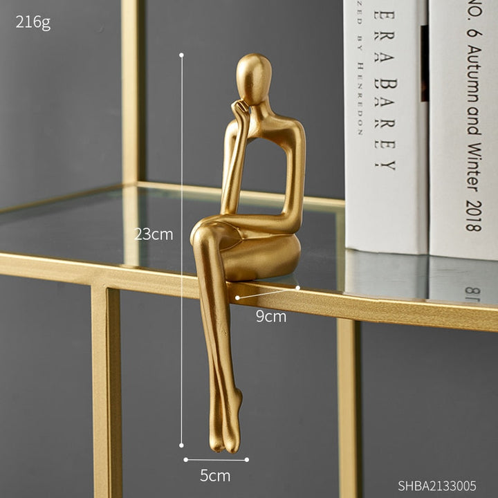 Moderne Abstrakt Skulptur i Harz med Mat Finish
