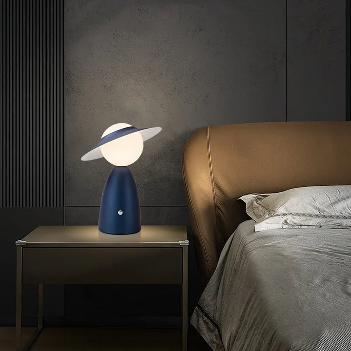 Trådløs Hat-formet Bordlampe med Touch Control