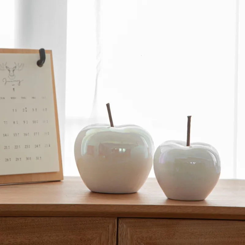 Translucent Apple Natbordlampe med LED-pære