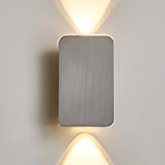 Moderne Rektangulær LED Væglampe i Aluminium