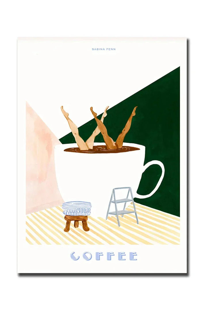 Kaffe Lærred Væg Kunst i Høj Kvalitet
