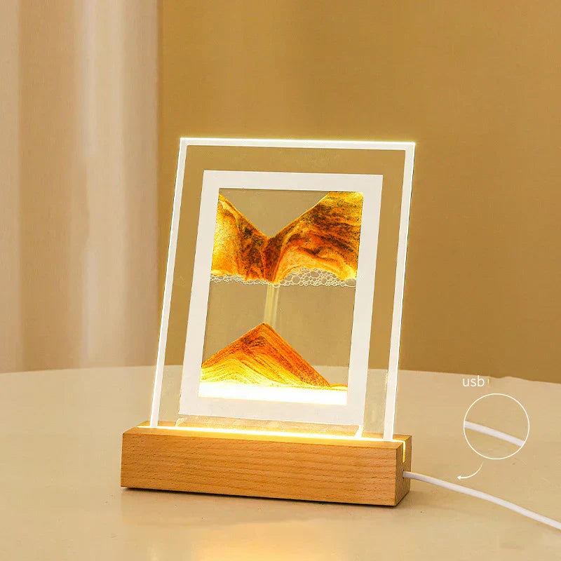 QuickSand Bordlampe med Nattelys og Stresslindring