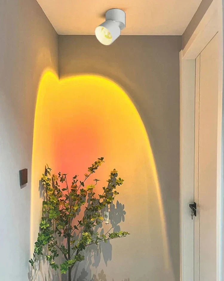 Justerbar Loftspot i Aluminium og Glas