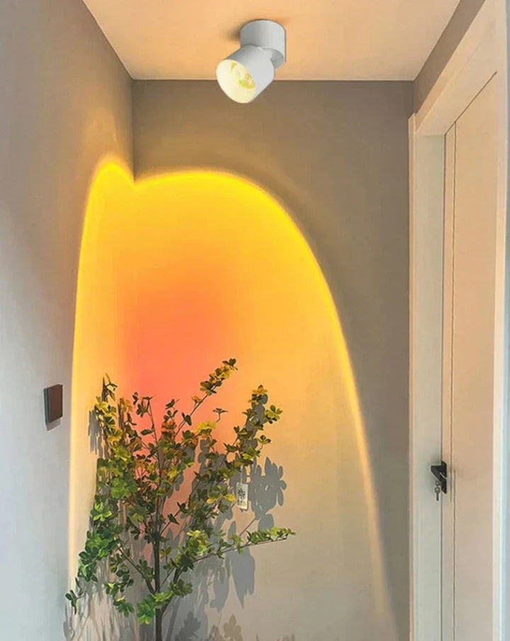Justerbar Loftspot i Aluminium og Glas
