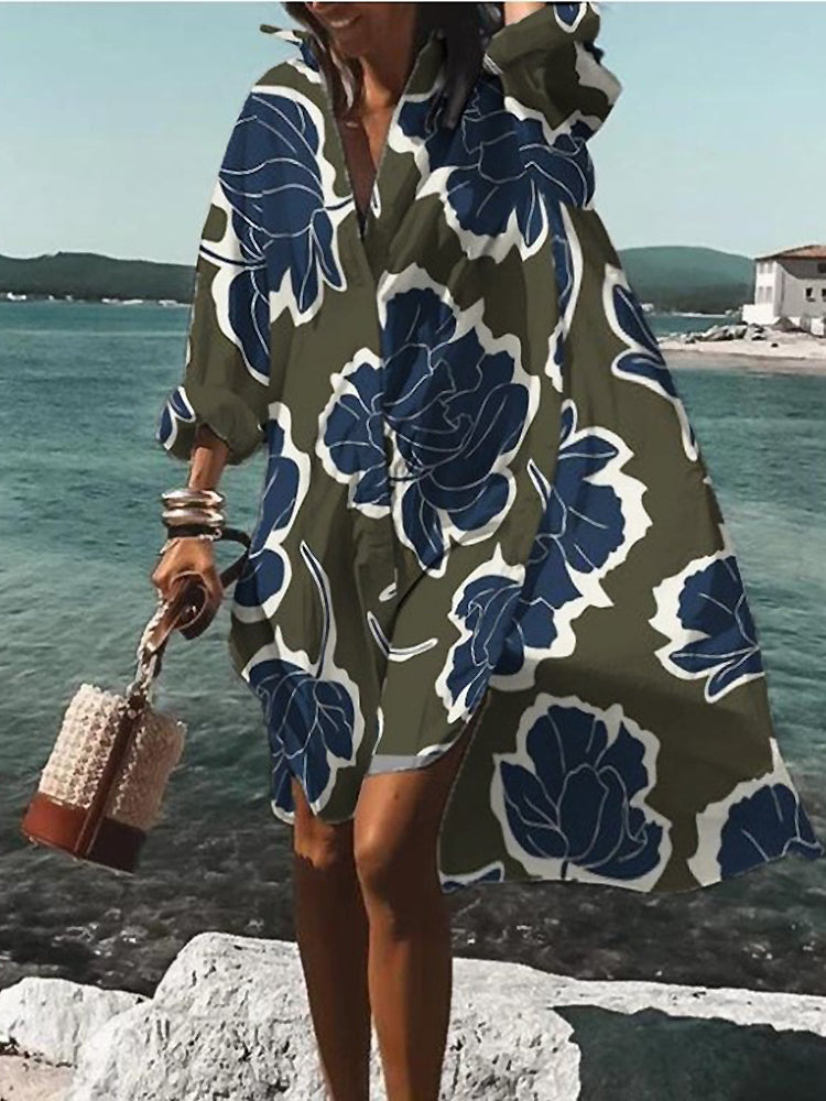 Mary™ | Sommer Midi Skjortekjole