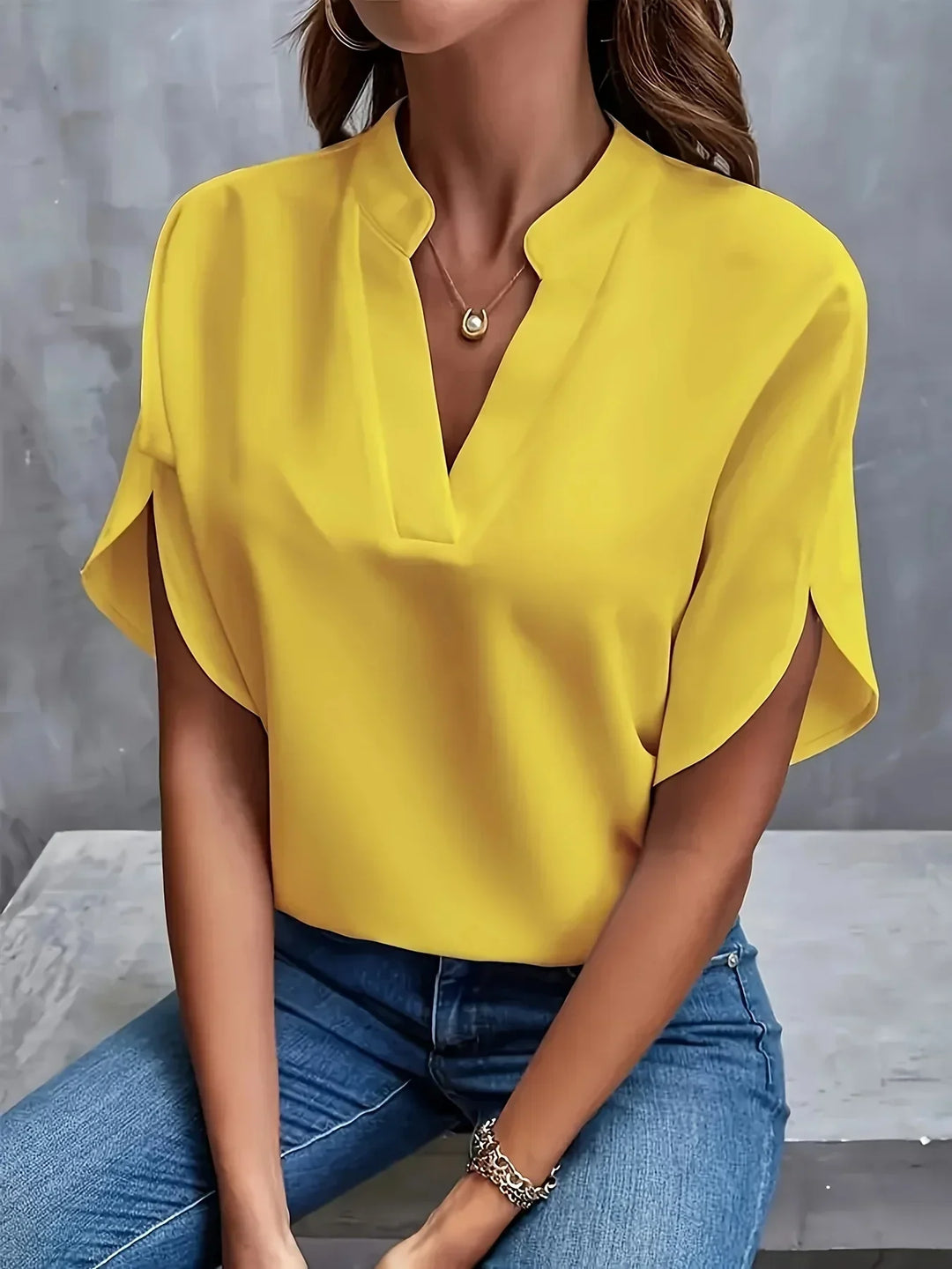 Thalia™ | Elegant Bluse med Skræddersyet Snit