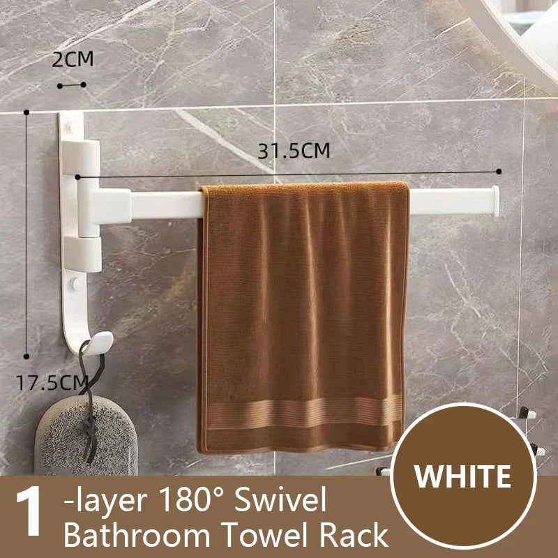 Justerbar Aluminium Håndklædeholder med Forkromet Finish