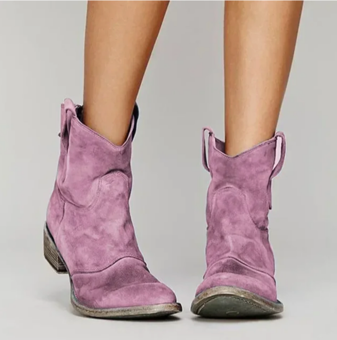 Roselle | Elegante Suede Westernstøvler til et stilfuldt look