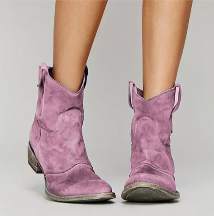Roselle | Elegante Suede Westernstøvler til et stilfuldt look