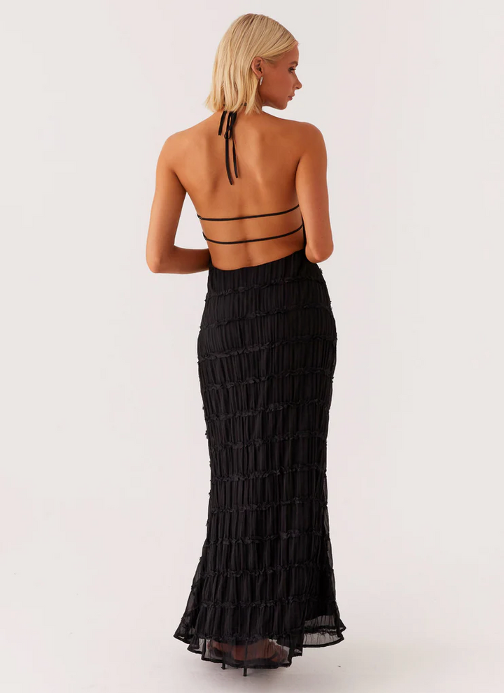 Jolene™ | Elegant Halterneck Maxi Kjole