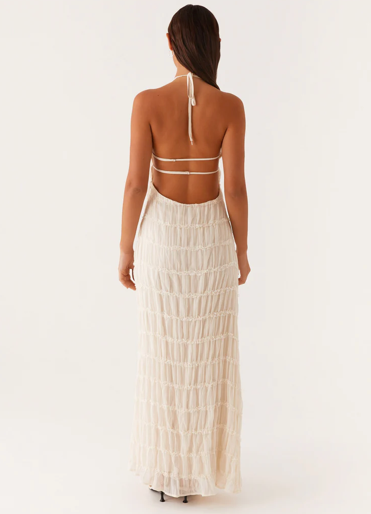 Jolene™ | Elegant Halterneck Maxi Kjole