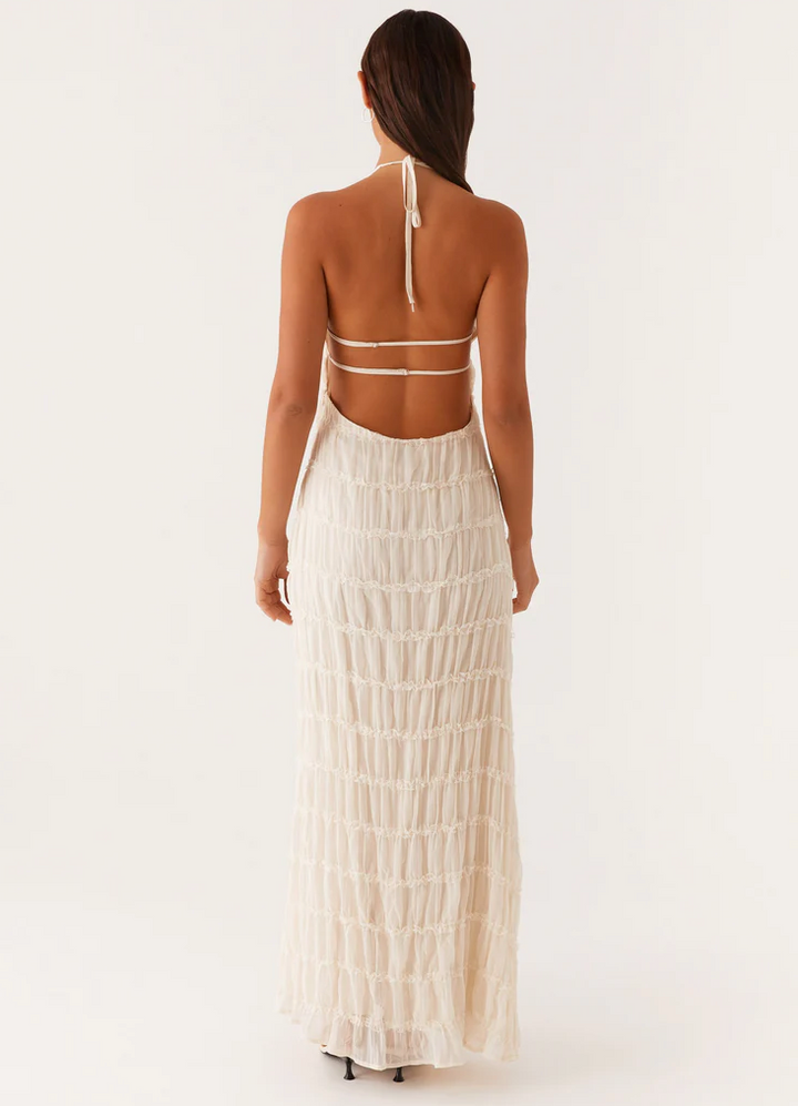 Jolene™ | Elegant Halterneck Maxi Kjole