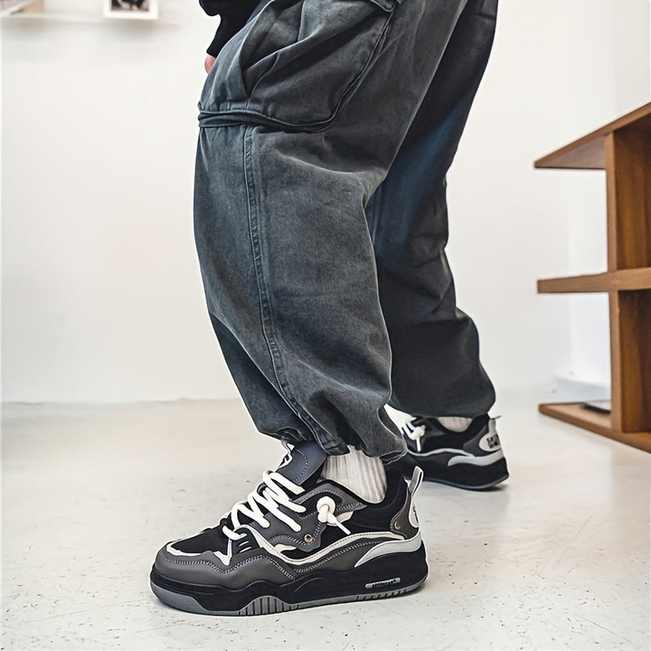 Let herresneakers med blød overflade